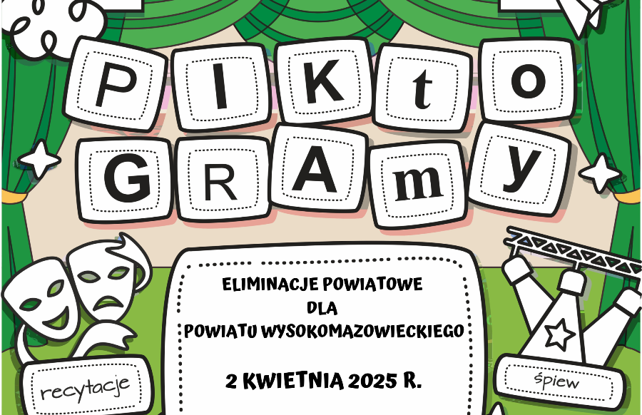 Plakat do Eliminacji Powiatowych PIKtoGRAmy 2025