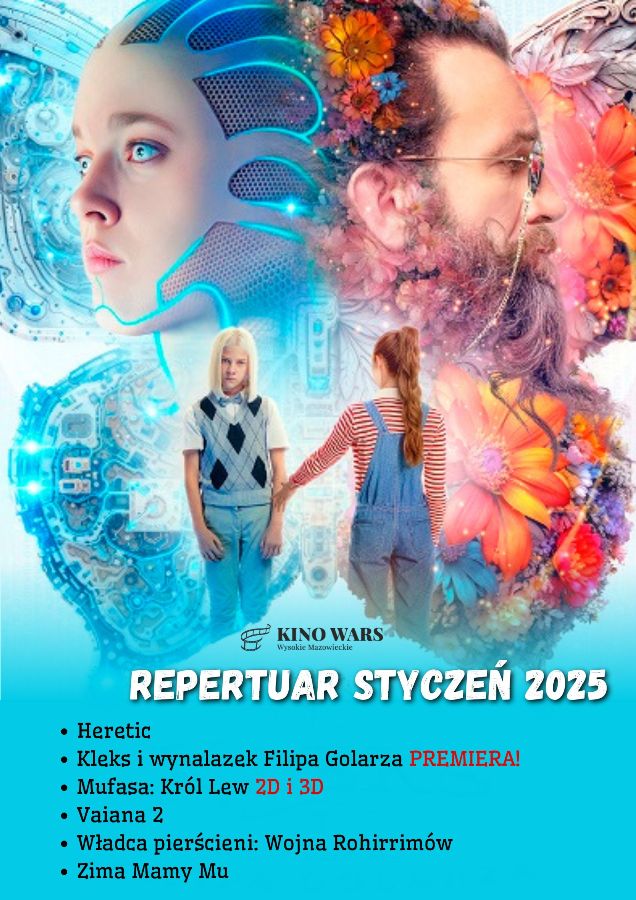 Plakat Repertuaru kina WARS na styczeń 2025