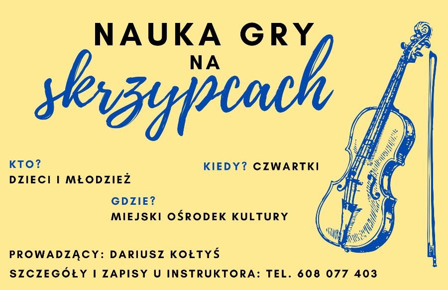 Grafika dotycząca nauki na skrzypcach 2025/2026