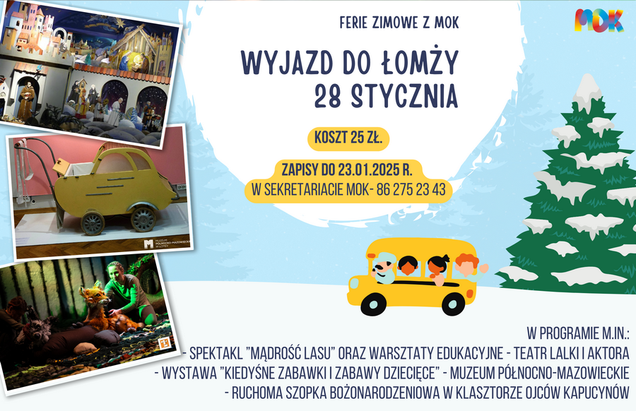 Plakat wyjazdu do Łomży