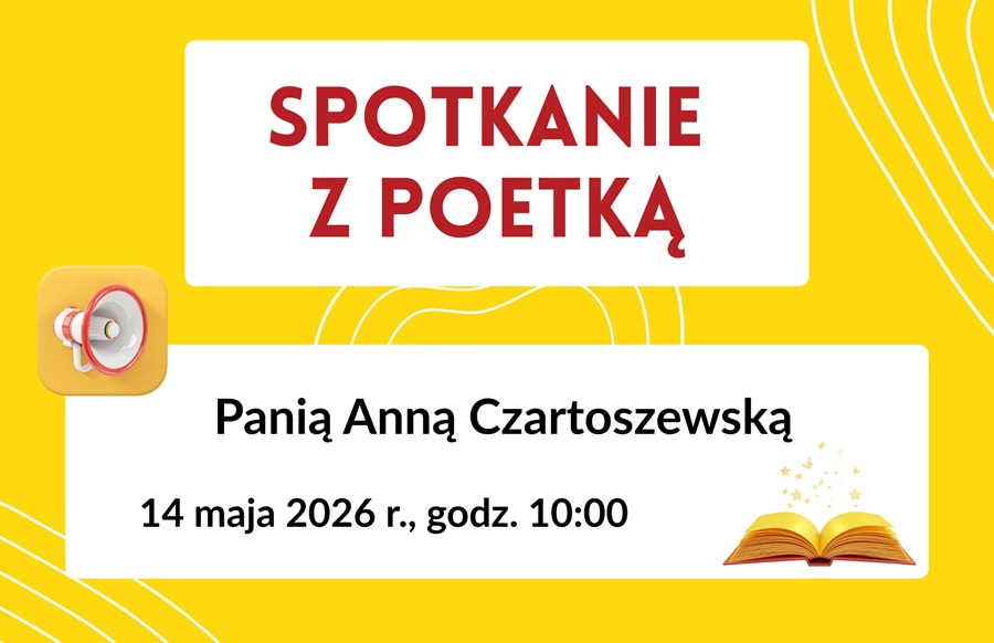 Grafika dotycząca spotkania autorskiego z Anną Czartoszewską