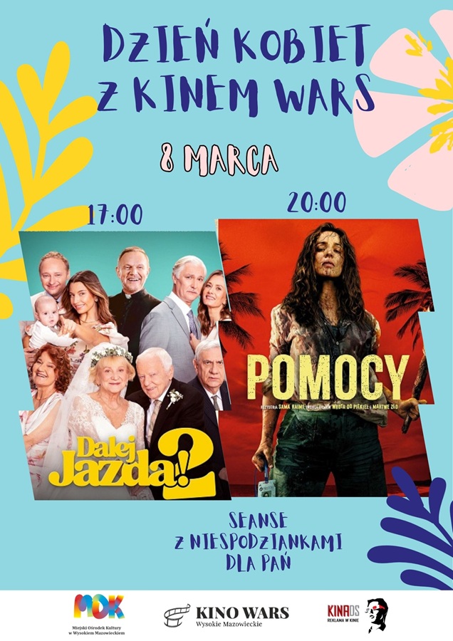 Plakat dotyczący Dznia Kobiet z Kinem WARS 2026
