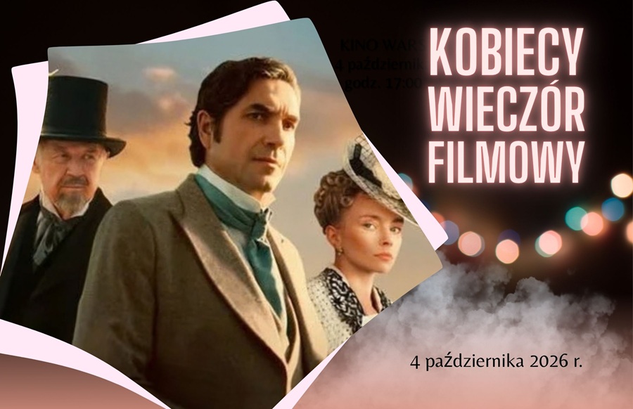 Grafika dotycząca Kobiecego Wieczoru Filmowego październik 2026