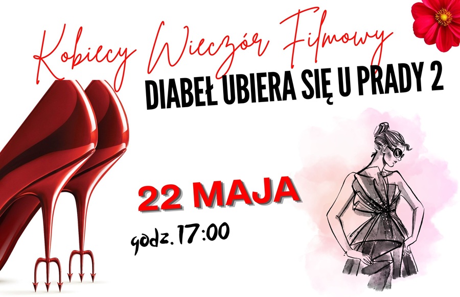 Grafika dotycząca Kobiecego Wieczoru Filmowego