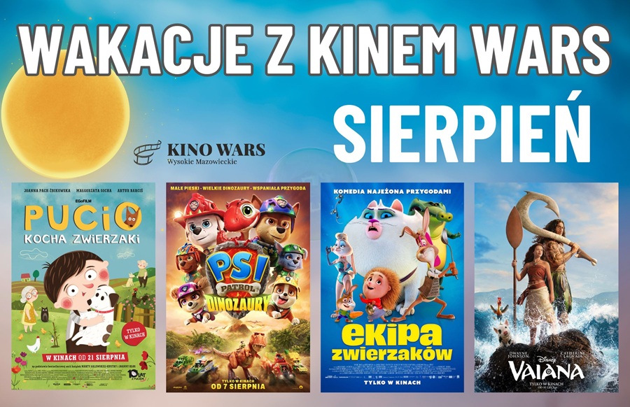 Grafika dotycząca Wakacji z kinem WARS - sierpień 2026